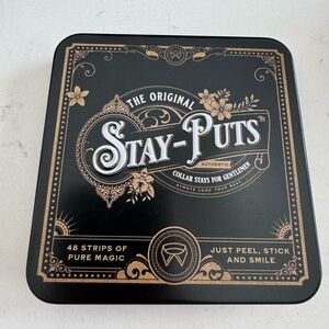 Black and Gold Collar Stays